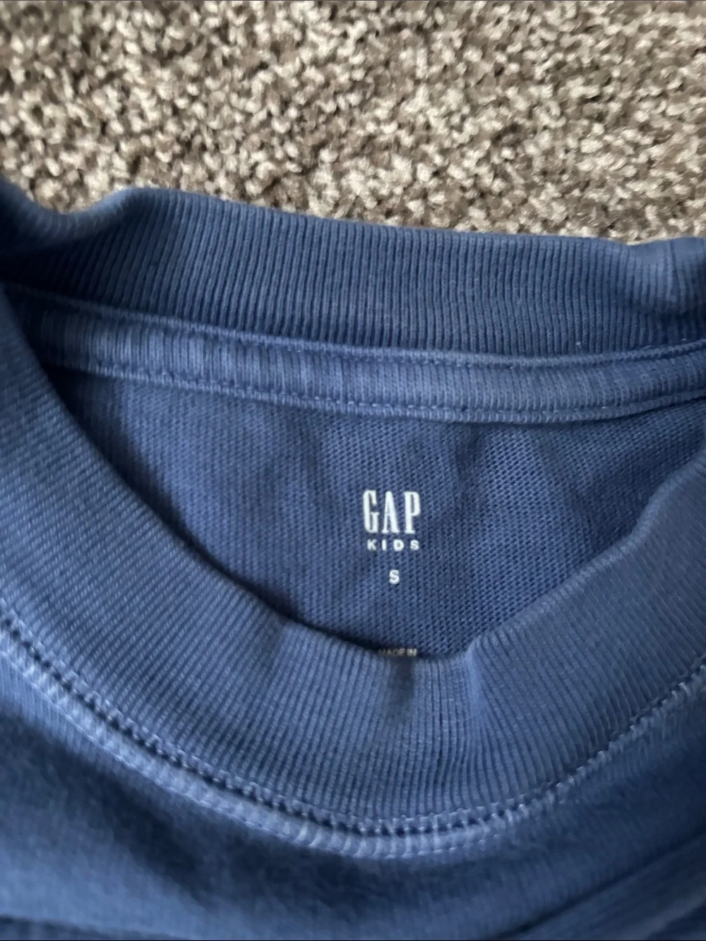 GAP Boys Long Sleeve Tee in Blue